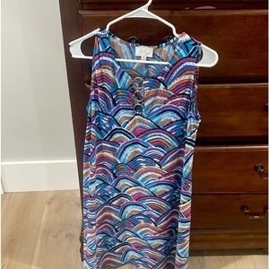 Ivy road sleeveless dress with gold accessories